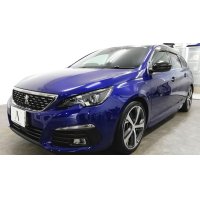 PEUGEOT 308SW ボディ＆ホイールコーティング、ルーフレール研磨、ガラス面ウロコ除去＆撥水