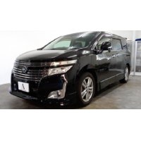 NISSAN ELGLAND　ガラス面ウロコ除去＆撥水コーティング